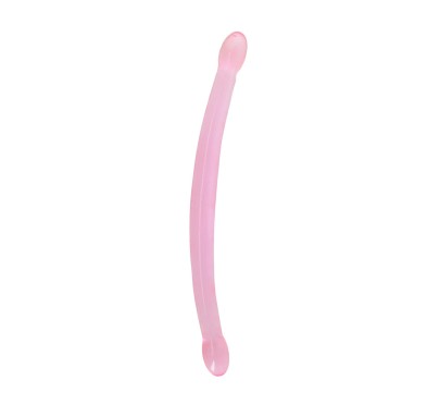 Cienkie podwójne dildo do sexu lesbijskiego 42 cm